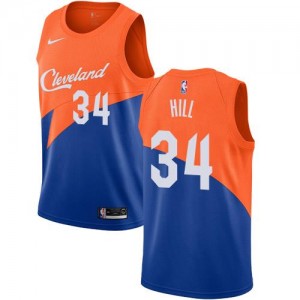 Maillot De Hill Cavaliers Enfant #34 Nike City Edition Bleu