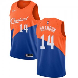 Maillots Basket Terrell Brandon Cleveland Cavaliers City Edition #14 Nike Homme Bleu