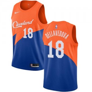 Nike Maillots Matthew Dellavedova Cleveland Cavaliers No.18 Enfant City Edition Bleu