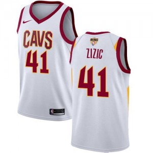 Nike Maillots Ante Zizic Cleveland Cavaliers Homme Blanc 2018 Finals Bound Association Edition No.41