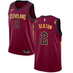 Nike NBA Maillot Sexton Cleveland Cavaliers Homme #2 Marron Icon Edition