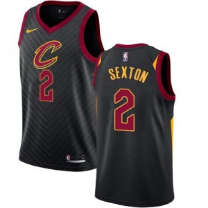 Maillot Collin Sexton Cleveland Cavaliers #2 Noir Statement Edition Enfant Nike