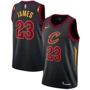 Nike Maillots James Cavaliers No.23 Noir Statement Edition Homme