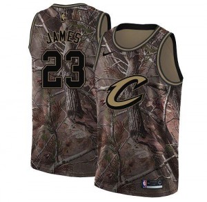 Nike NBA Maillots De James Cavaliers #23 Camouflage Realtree Collection Homme