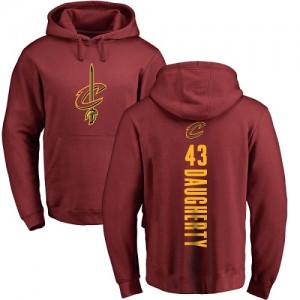 Nike Hoodie Brad Daugherty Cleveland Cavaliers Pullover #43 Marron Backer Homme & Enfant
