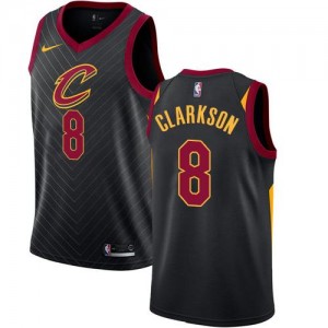 Nike NBA Maillots De Clarkson Cavaliers Noir No.8 Homme Statement Edition
