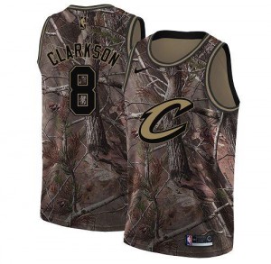 Nike NBA Maillots De Jordan Clarkson Cleveland Cavaliers Homme Camouflage No.8 Realtree Collection