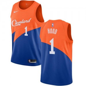 Maillots Basket Rodney Hood Cavaliers Homme City Edition Nike Bleu #1
