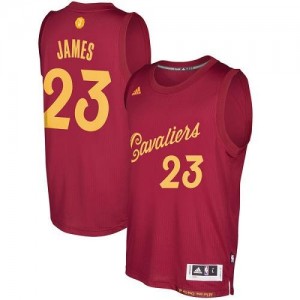 Adidas Maillot James Cleveland Cavaliers No.23 Homme 2016-2017 Christmas Day bordeaux