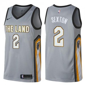 Nike Maillot Collin Sexton Cleveland Cavaliers City Edition Homme #2 Gris