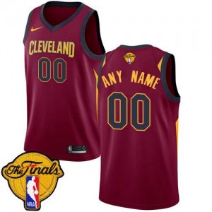 Maillot Personnalisable Basket Cavaliers Marron Nike 2018 Finals Bound Icon Edition Homme 