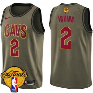 Nike NBA Maillots Irving Cavaliers 2018 Finals Bound Salute to Service vert No.2 Enfant
