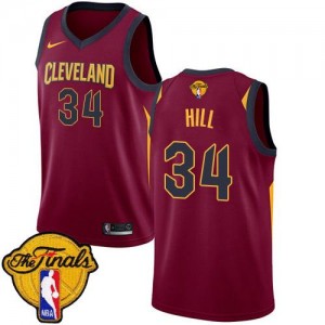 Maillots Basket Tyrone Hill Cavaliers Enfant 2018 Finals Bound Icon Edition Nike Marron #34