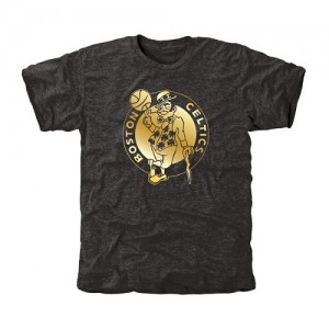  Tee-Shirt De Boston Celtics Noir Gold Collection Tri-Blend Homme 