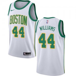 Nike NBA Maillots Basket Williams Boston Celtics Enfant Blanc City Edition #44