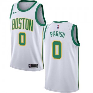 Nike NBA Maillots De Robert Parish Celtics City Edition #0 Enfant Blanc