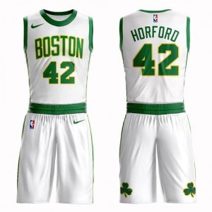 Maillots Basket Horford Celtics Blanc Nike Suit City Edition Enfant No.42