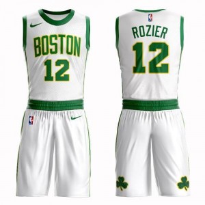 Nike NBA Maillots De Terry Rozier Boston Celtics Homme Blanc No.12 Suit City Edition