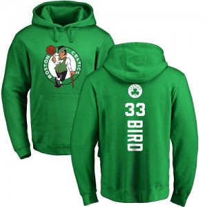 Sweat à capuche Basket Bird Celtics Pullover #33 Jaune vert Backer Nike Homme & Enfant