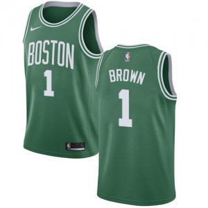 Maillot De Brown Celtics vert Icon Edition Homme #1 Nike