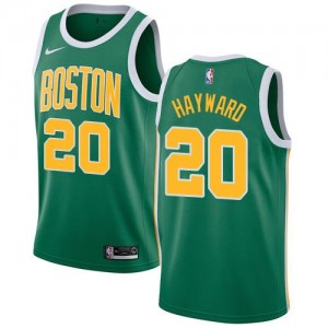 Nike Maillot Basket Gordon Hayward Celtics vert No.20 Earned Edition Homme