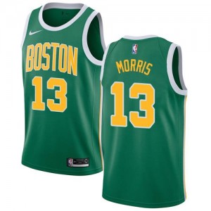 Nike Maillots De Marcus Morris Celtics Homme No.13 vert Earned Edition