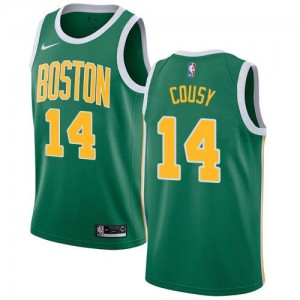 Maillot Basket Bob Cousy Celtics #14 Homme Nike vert Earned Edition