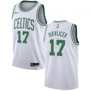 Maillot John Havlicek Celtics Enfant Association Edition Nike Blanc No.17