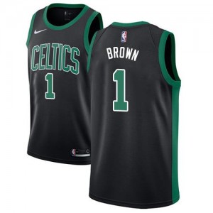 Nike NBA Maillot Brown Celtics Enfant #1 Noir Statement Edition