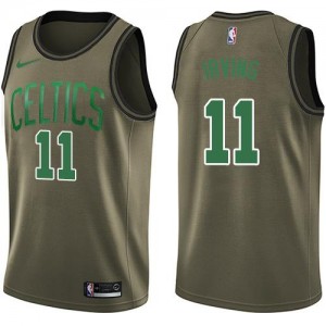 Nike Maillots Basket Irving Celtics Homme Salute to Service No.11 vert