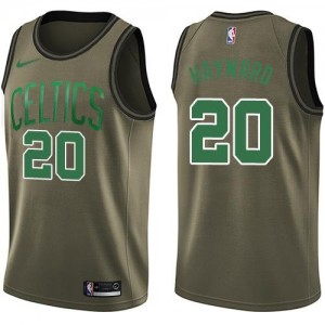 Nike NBA Maillot De Hayward Celtics Homme Salute to Service vert No.20
