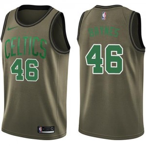 Nike NBA Maillot Basket Baynes Boston Celtics No.46 vert Salute to Service Homme