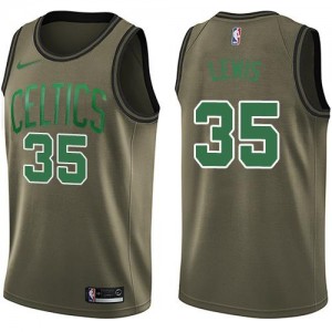 Nike Maillot Reggie Lewis Boston Celtics No.35 Salute to Service vert Enfant