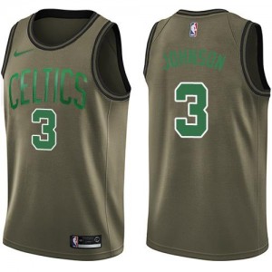 Nike NBA Maillot De Johnson Celtics vert Homme No.3 Salute to Service