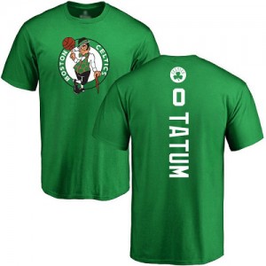 Nike NBA T-Shirt De Jayson Tatum Celtics Homme & Enfant No.0 Jaune vert Backer