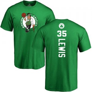 Nike NBA T-Shirts De Basket Reggie Lewis Boston Celtics Homme & Enfant #35 Jaune vert Backer