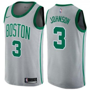 Nike NBA Maillot De Dennis Johnson Boston Celtics No.3 Homme Gris City Edition