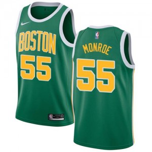 Nike Maillots Basket Greg Monroe Celtics No.55 Homme vert Earned Edition