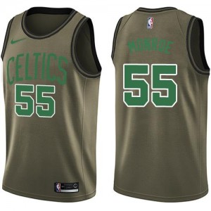 Nike Maillot De Basket Monroe Boston Celtics No.55 vert Salute to Service Homme
