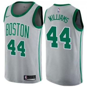 Nike NBA Maillots De Basket Robert Williams Boston Celtics #44 Enfant City Edition Gris