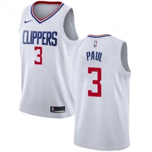 Nike NBA Maillots De Basket Chris Paul Clippers Association Edition Blanc Homme No.3