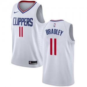 Nike NBA Maillot De Bradley Los Angeles Clippers Homme #11 Blanc Association Edition