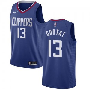 Nike Maillots Basket Marcin Gortat LA Clippers Icon Edition Bleu Homme #13