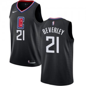 Nike Maillot De Basket Patrick Beverley LA Clippers No.21 Homme Noir Statement Edition