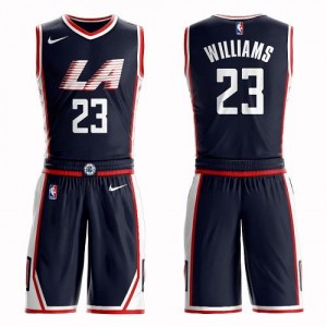Nike Maillot De Williams LA Clippers No.23 Suit City Edition Homme bleu marine