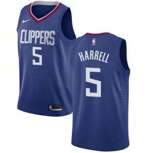 Nike NBA Maillot Harrell Clippers No.5 Icon Edition Bleu Homme
