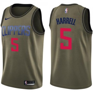 Maillots Montrezl Harrell Los Angeles Clippers Nike Salute to Service vert #5 Homme