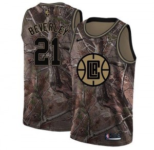 Maillots Beverley LA Clippers No.21 Homme Nike Camouflage Realtree Collection