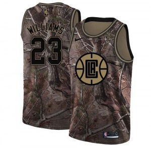 Nike NBA Maillots Louis Williams Los Angeles Clippers Camouflage No.23 Realtree Collection Enfant