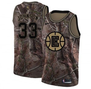 Nike NBA Maillots Basket Johnson LA Clippers Realtree Collection No.33 Homme Camouflage